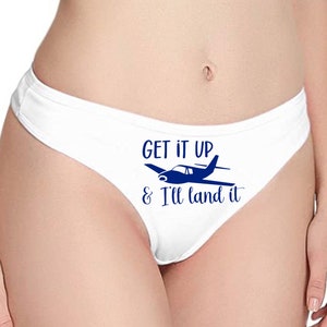 Here Cums the Bride Thong Lace Underwear / Bachelorette Party