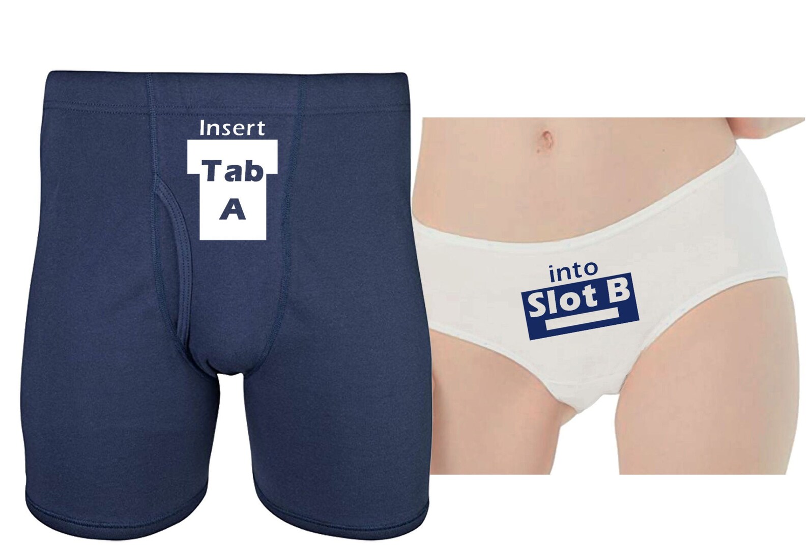 Funny Couple Gift Insert Tab a Into Slot B Gift for Couple Etsy