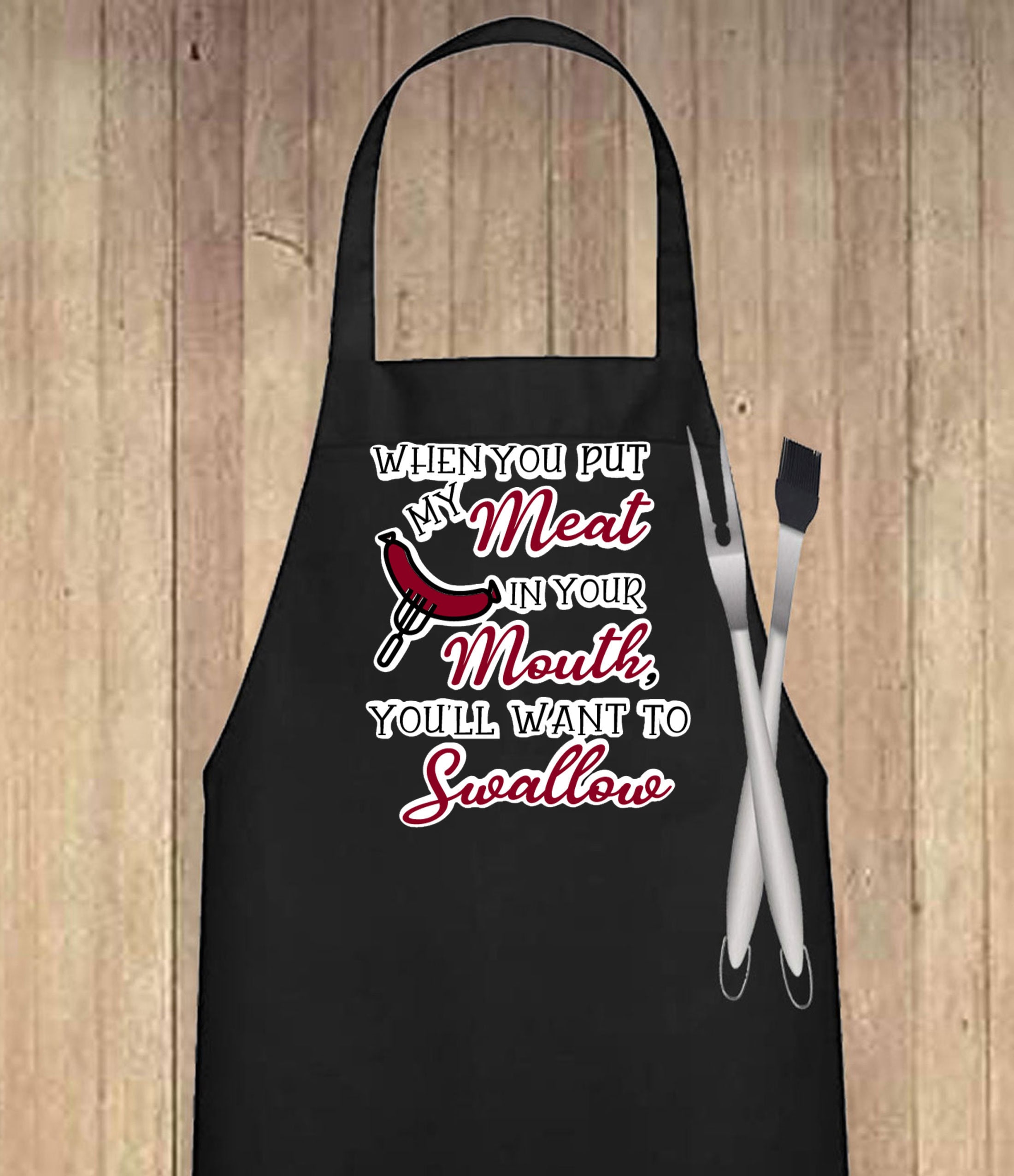 Mens Funny Offensive Apron Funny Grill Apron Offensive Etsy