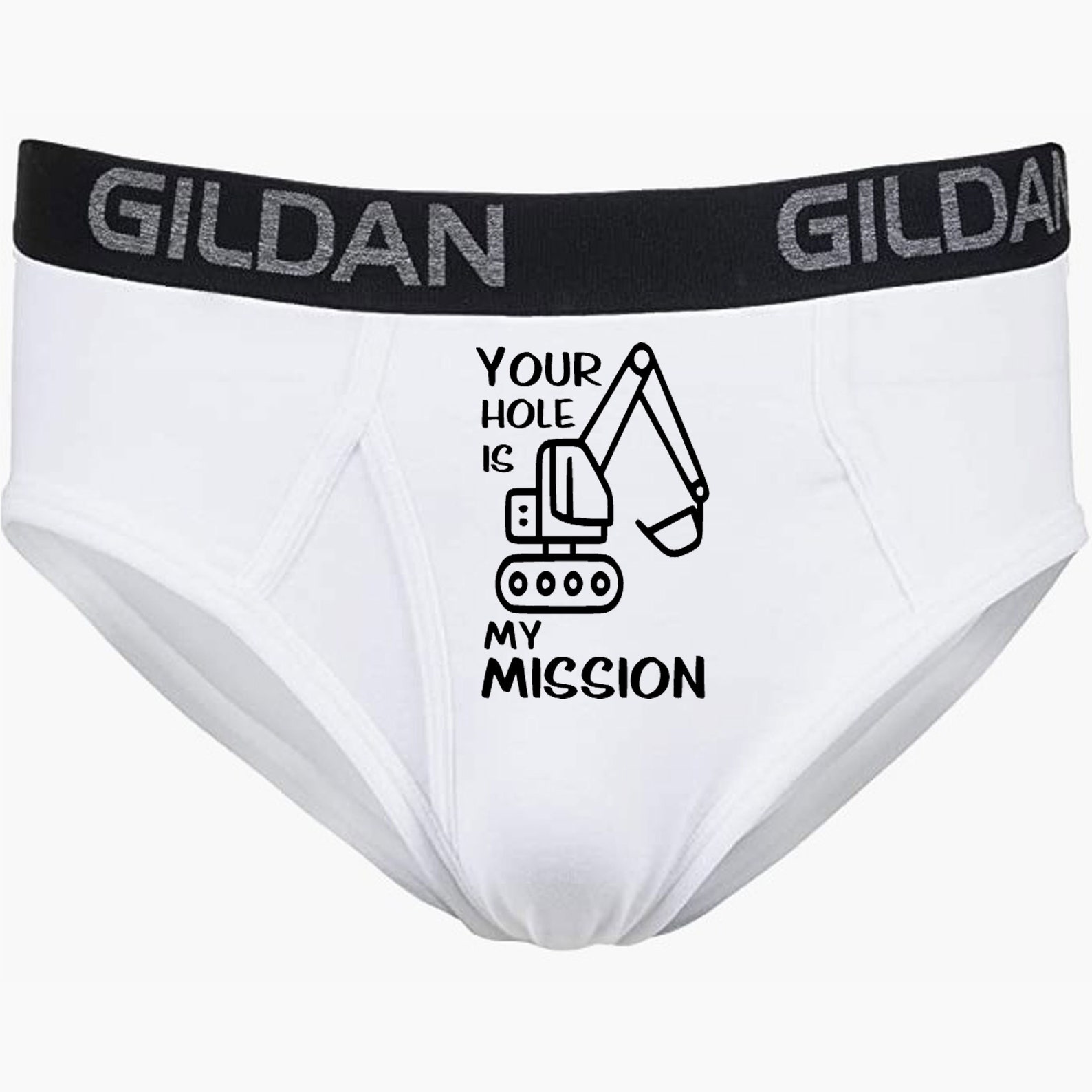 Naughty Gift for Construction Worker, Your Hole is My Mission Underwear