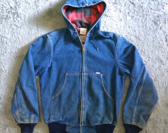 carhartt denim zip jacket