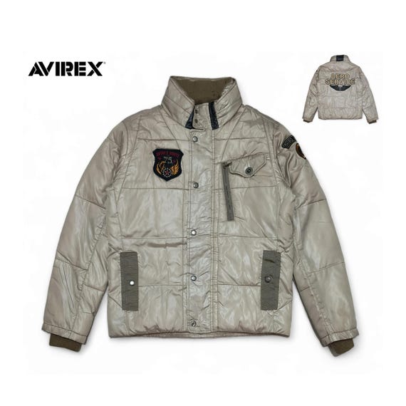 ジャケット・アウター AVIREX U.S.A.F.A PATCHED ASK availability first) AVIREX SHEETING PATCHED ZIP PARKA