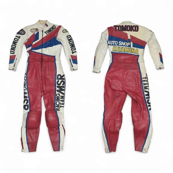 Vintage - Tomoko Igata Leather Racing Suit: Team MSR Collectible MotoGP