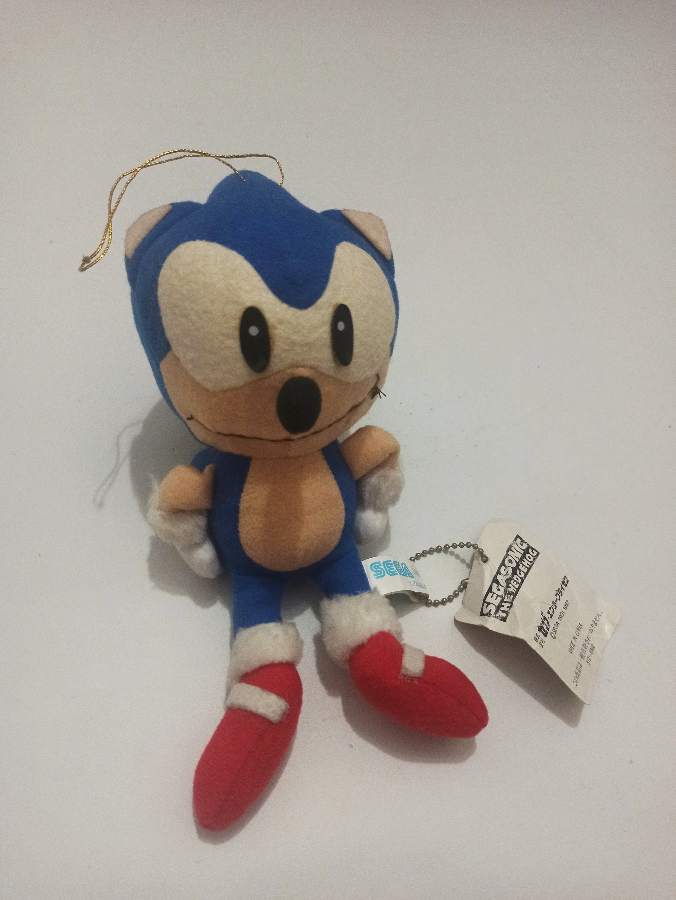 レトロ 】1991年製 セガソニック ぬいぐるみ 現状品 1991年SEGA