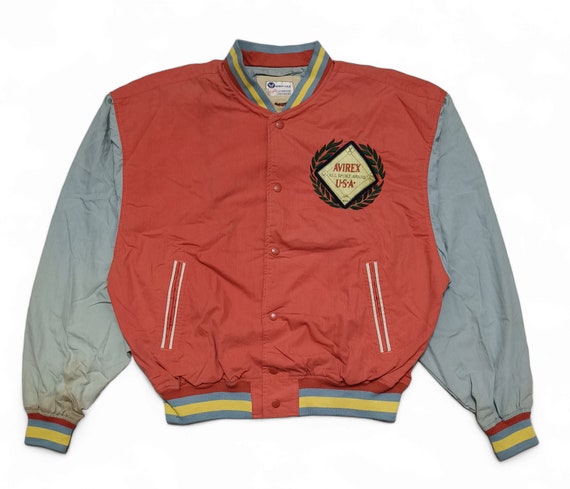 Vintage 90s Avirex USA Baseball Varsity Jacket - Gem