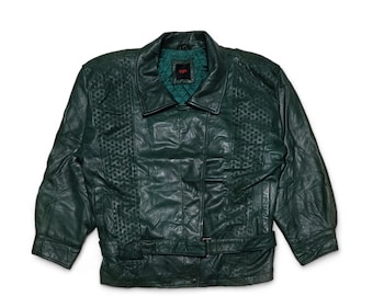 VERA PELLE レザー イタリア製 ポンチョ スエード Vintage】スウェードブルゾン VERA PELLE レザーブルゾン A-1
