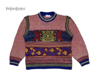 Vintage Yves Saint Laurent YSL Classic Retro Old Jacket French