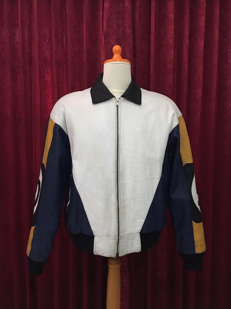 Vintage Phase 2 Leather Jacket Racing Style