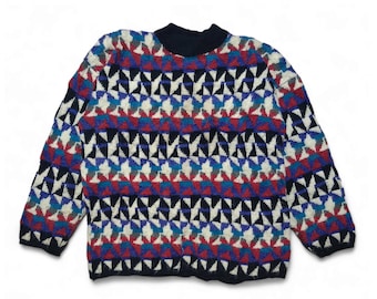 Vintage 1980s Gallagher Knitted Mohair Sweater / Vintage 80s