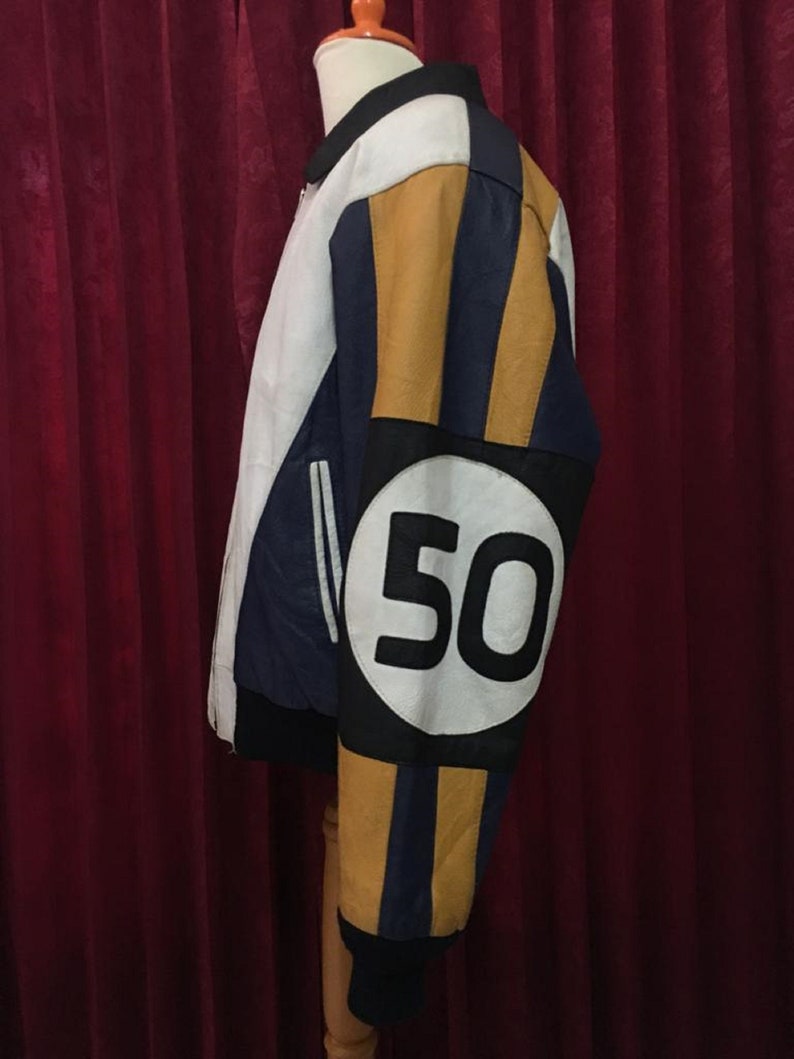 Vintage Phase 2 Leather Jacket Racing Style