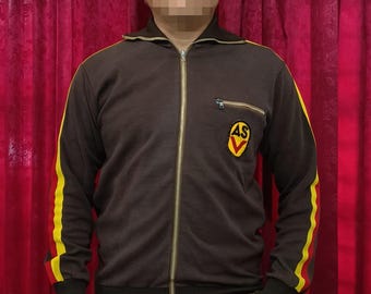 Vintage - 70s East German Army Track Jacket - Sun Faded NVA