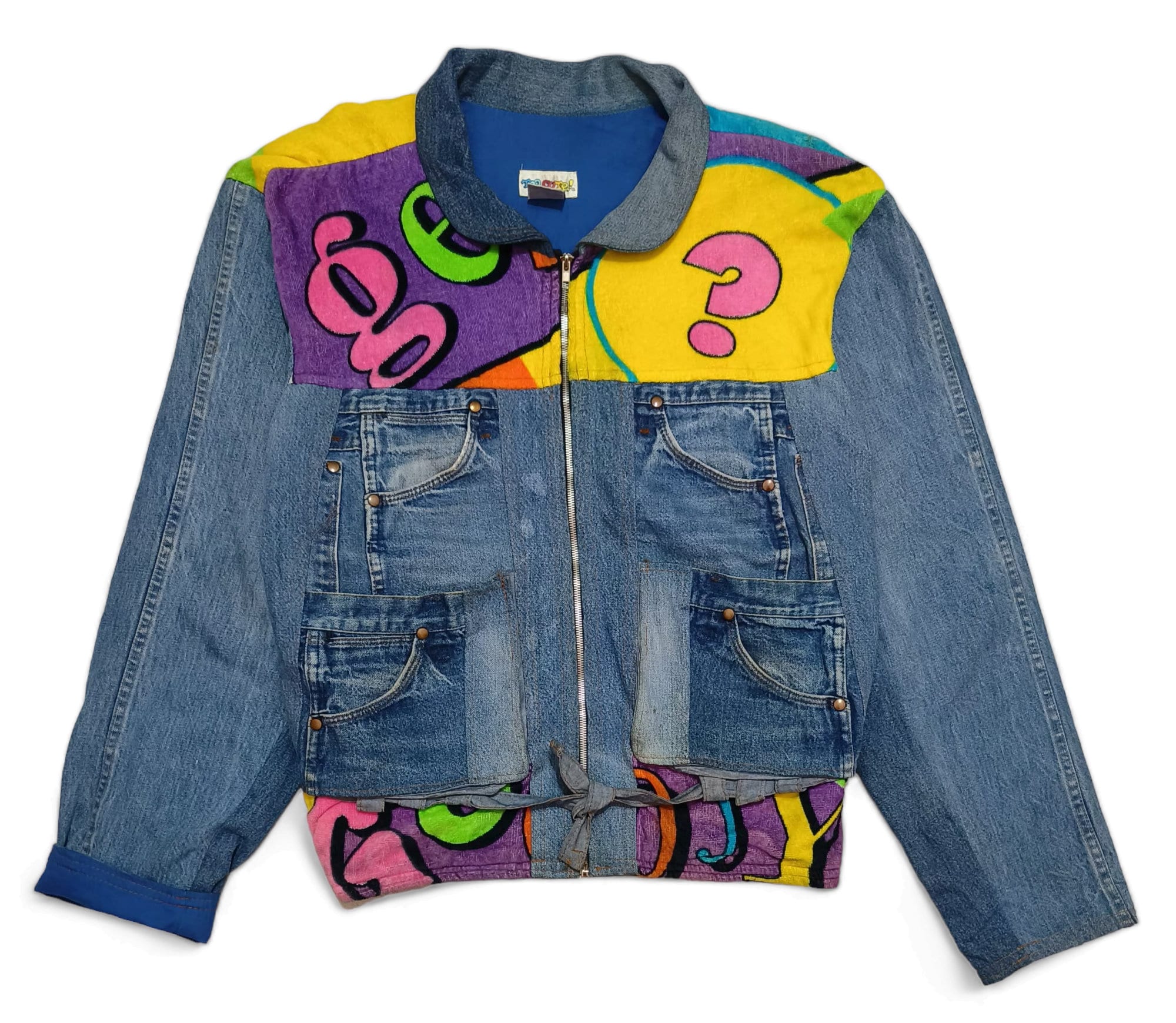 Vintage 90s Guetta Bros Brothers Goofy Denim Jacket: Disney Terry