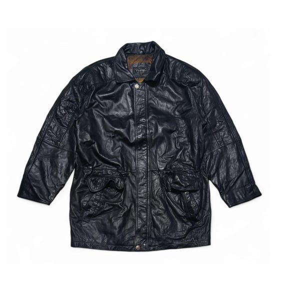 ジャケット・アウター real leather jacket a-2 black y2k Y2K Soft Leather Jacket Free Shipping - The Vintage Twin