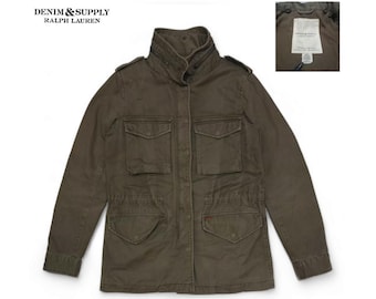 Polo Ralph Lauren M65 USA Flag Combat Field Jacket Green Polo Ralph Lauren M65 USA Flag Combat Field Jacket Green