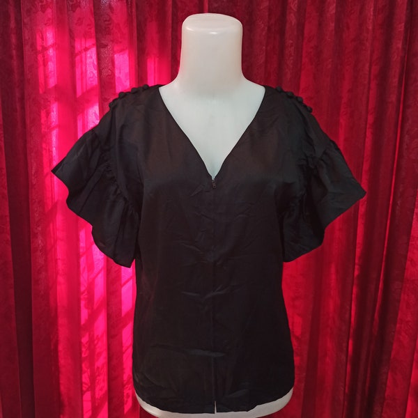 Vintage Y2K Karl Lagerfeld Black Blouse