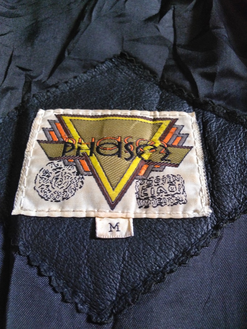 Vintage Phase 2 Leather Jacket Racing Style