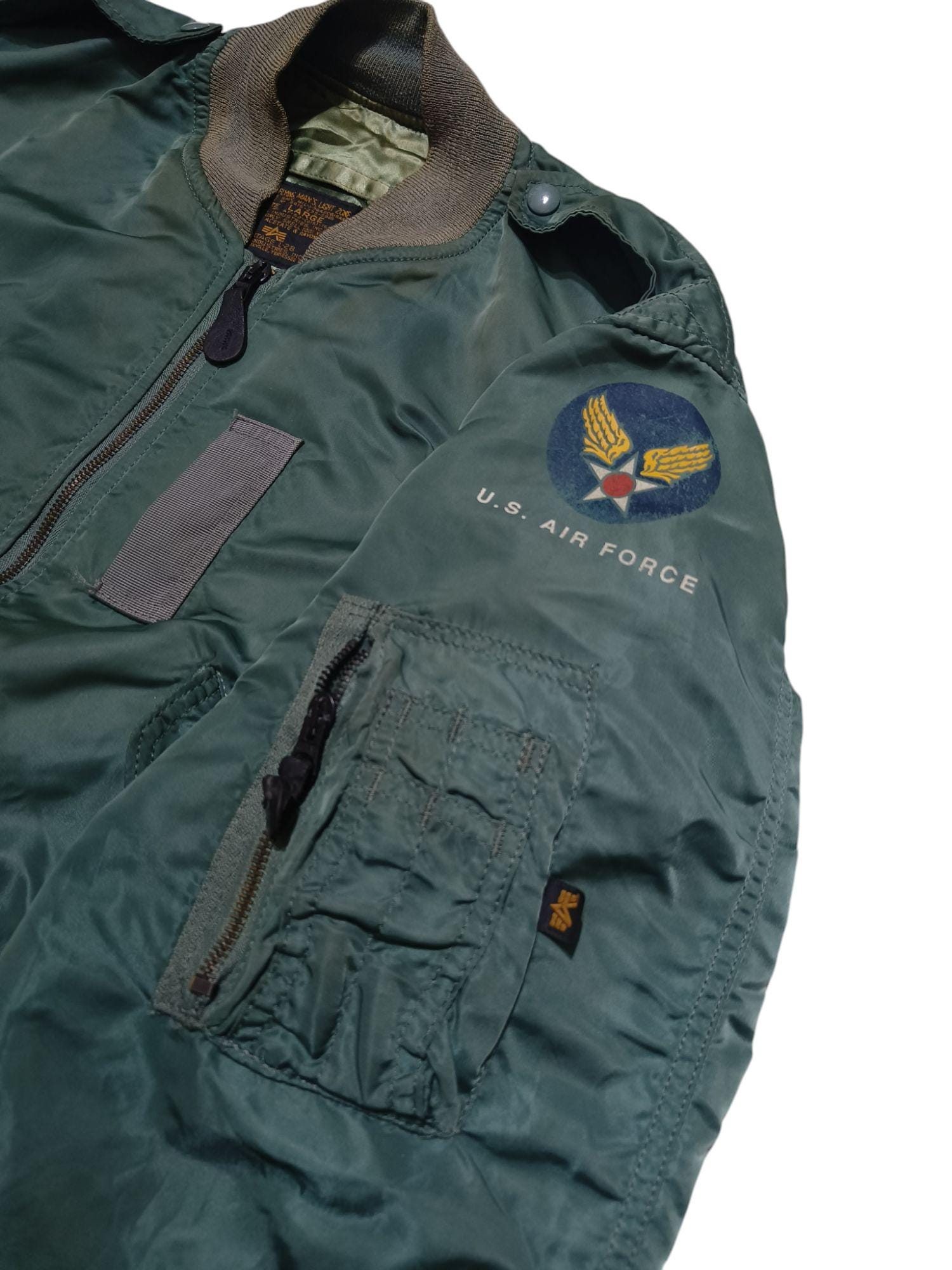 Vintage 90s Alpha Industries L-2B US Air Force USAF Army