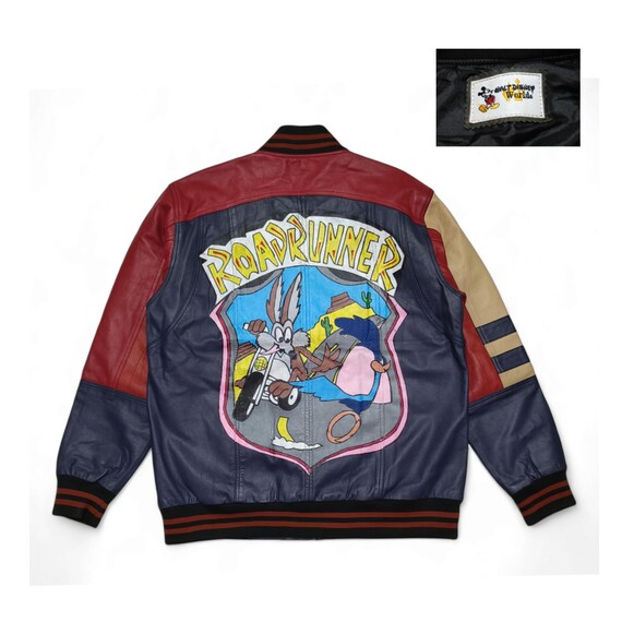 Vintage Walt Disney World Road Runner Hand Painted Leather Vintage Walt Disney World Road Runner Hand Painted Leather