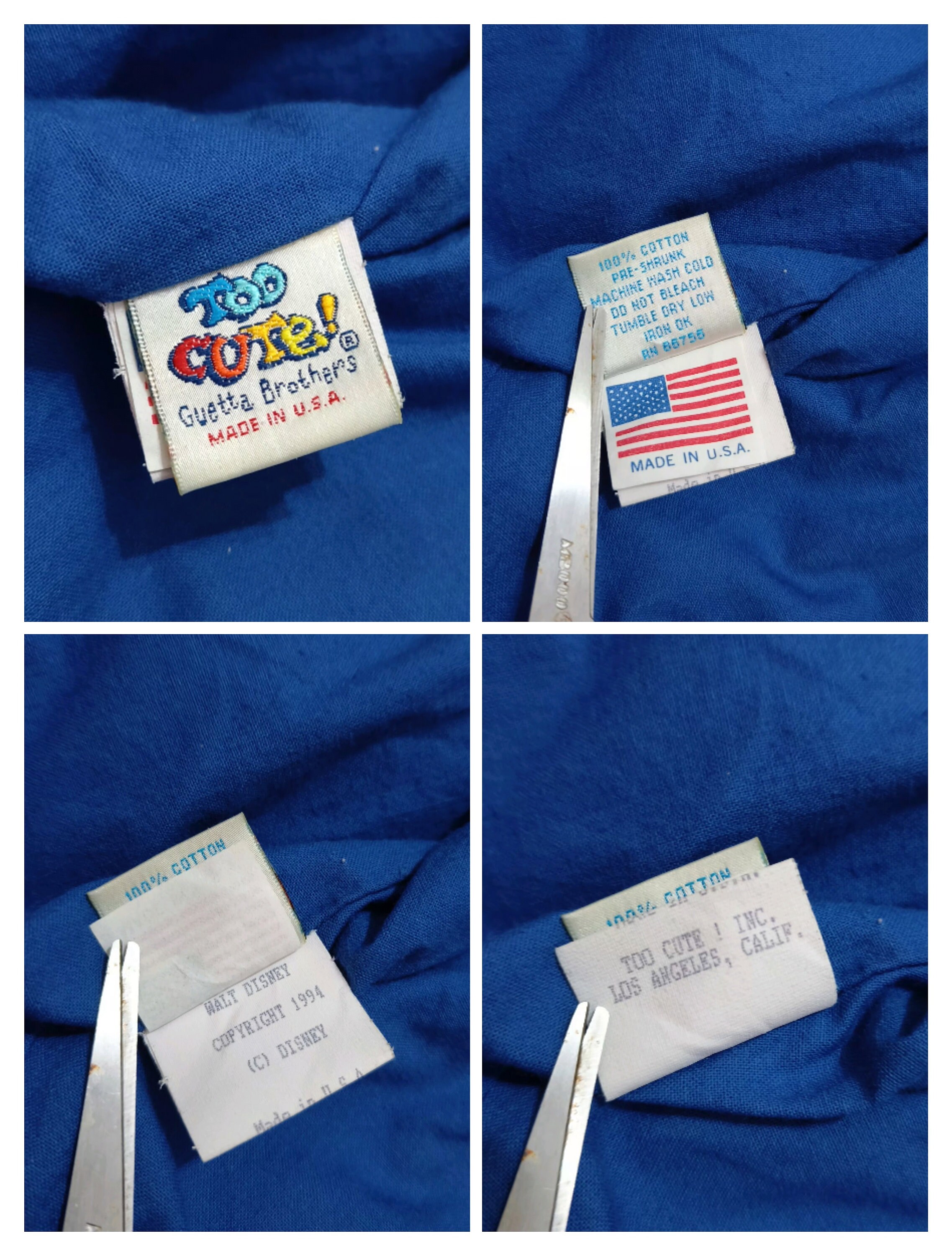 Vintage 90s Goofy TOO CUTE (guetta Bros) X Mickey & Co X Disney