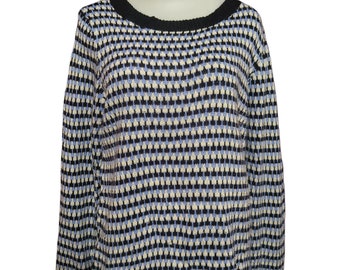DESIGN - Pull oversize en maille torsadée - Gris délavé