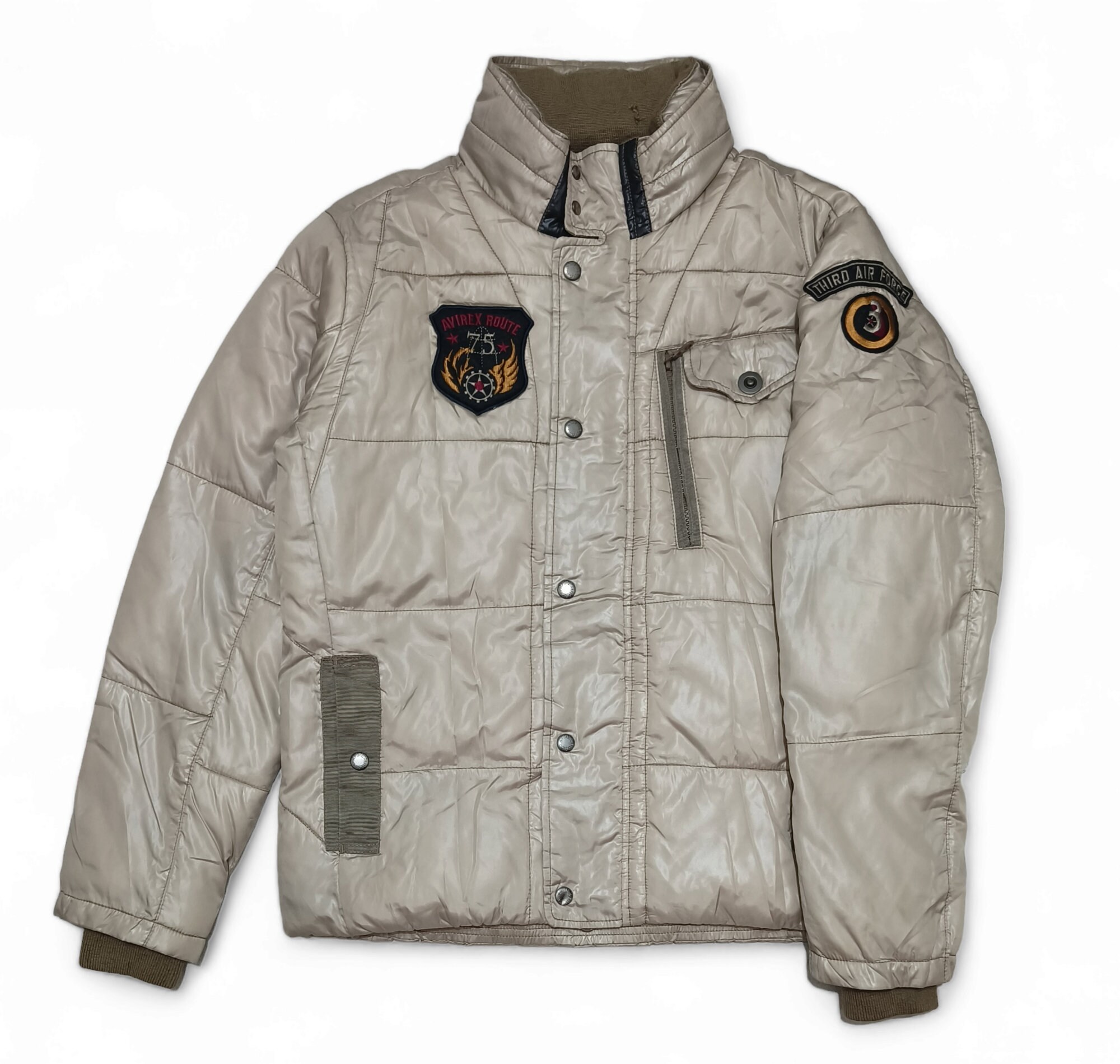 【AVIREX】PADDING B-3 AAF JACKETシーズメンsizeL SHEARLING B-3 JACKET – Avirex