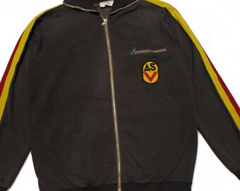 Vintage - 70s East German Army Track Jacket - Sun Faded NVA