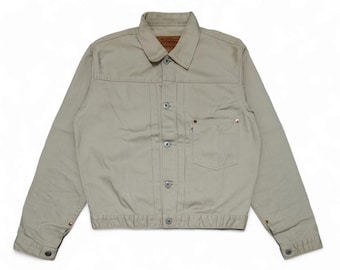 Levi's 70505-10 White Denim Jacket Size: 40 Small e VG cond