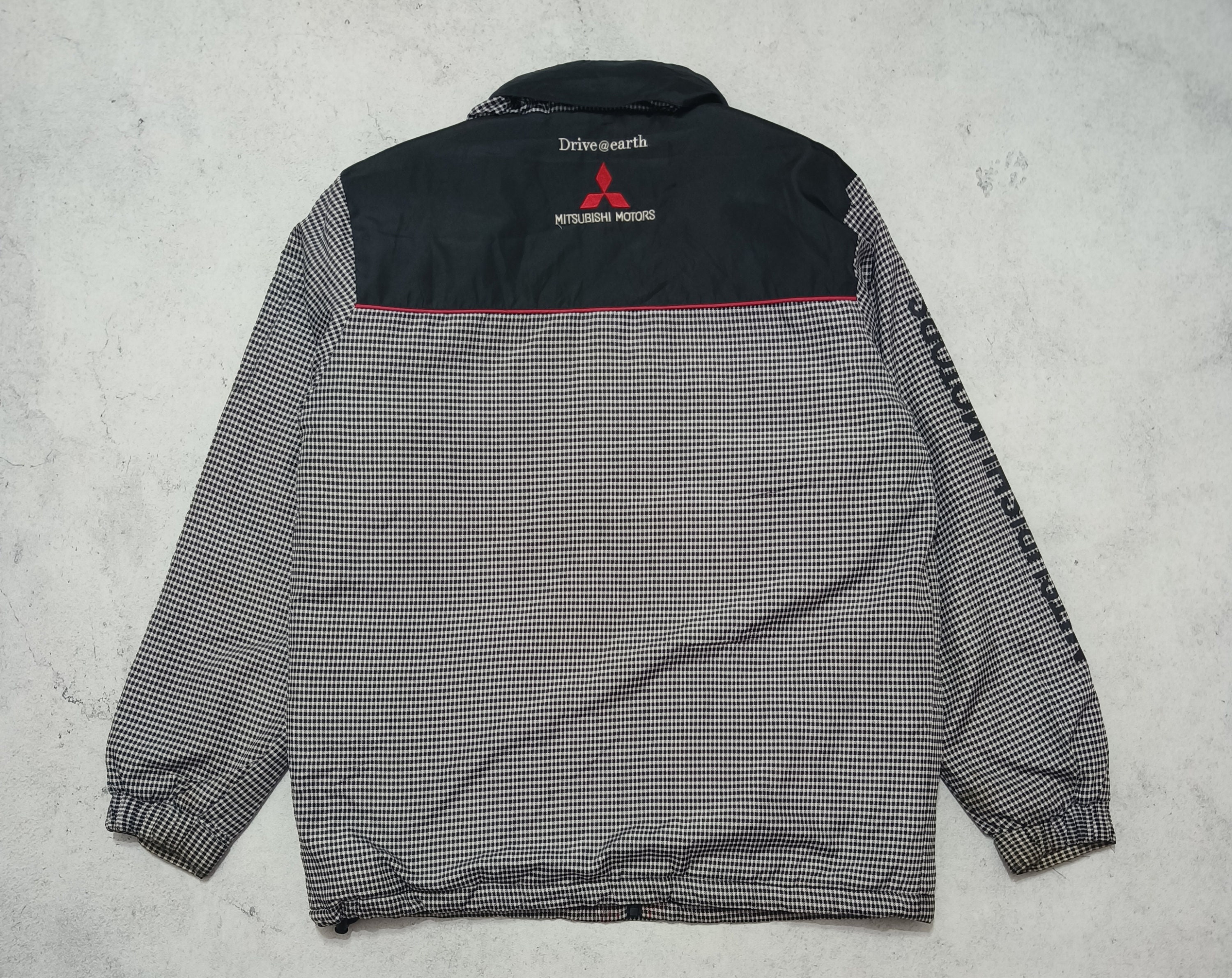 Vintage 90s Mitsubishi Motors Ralliart JDM Racing Long Coat Jacket With ...