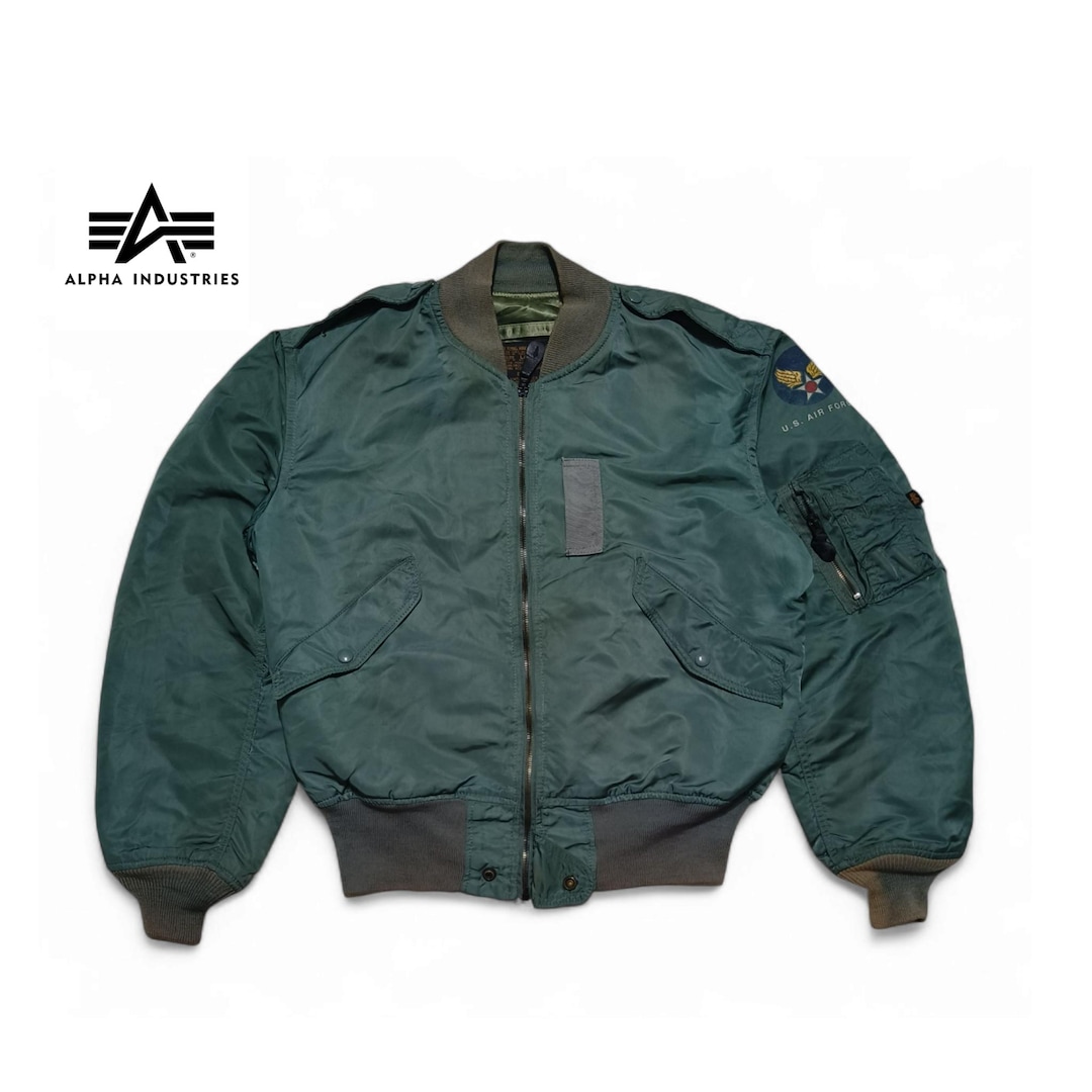 90s ALPHA ma-1 flight jacket USA製 olive 90s ALPHA ma-1 flight jacket USA製 olive