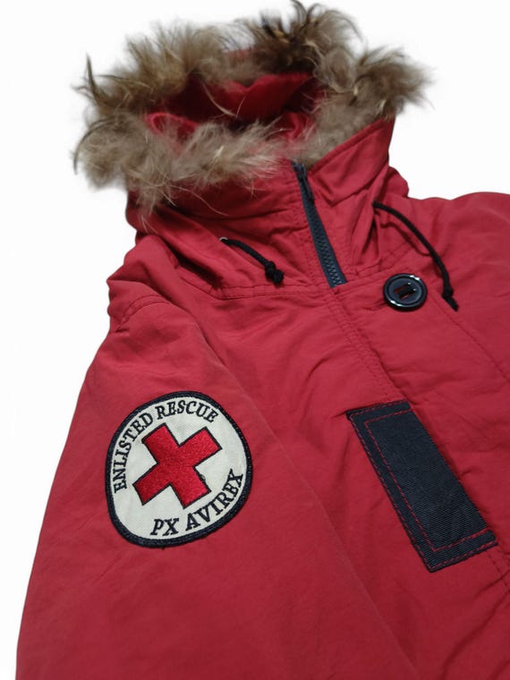 Vintage Avirex Military Enlisted Rescue Jacket with D… - Gem