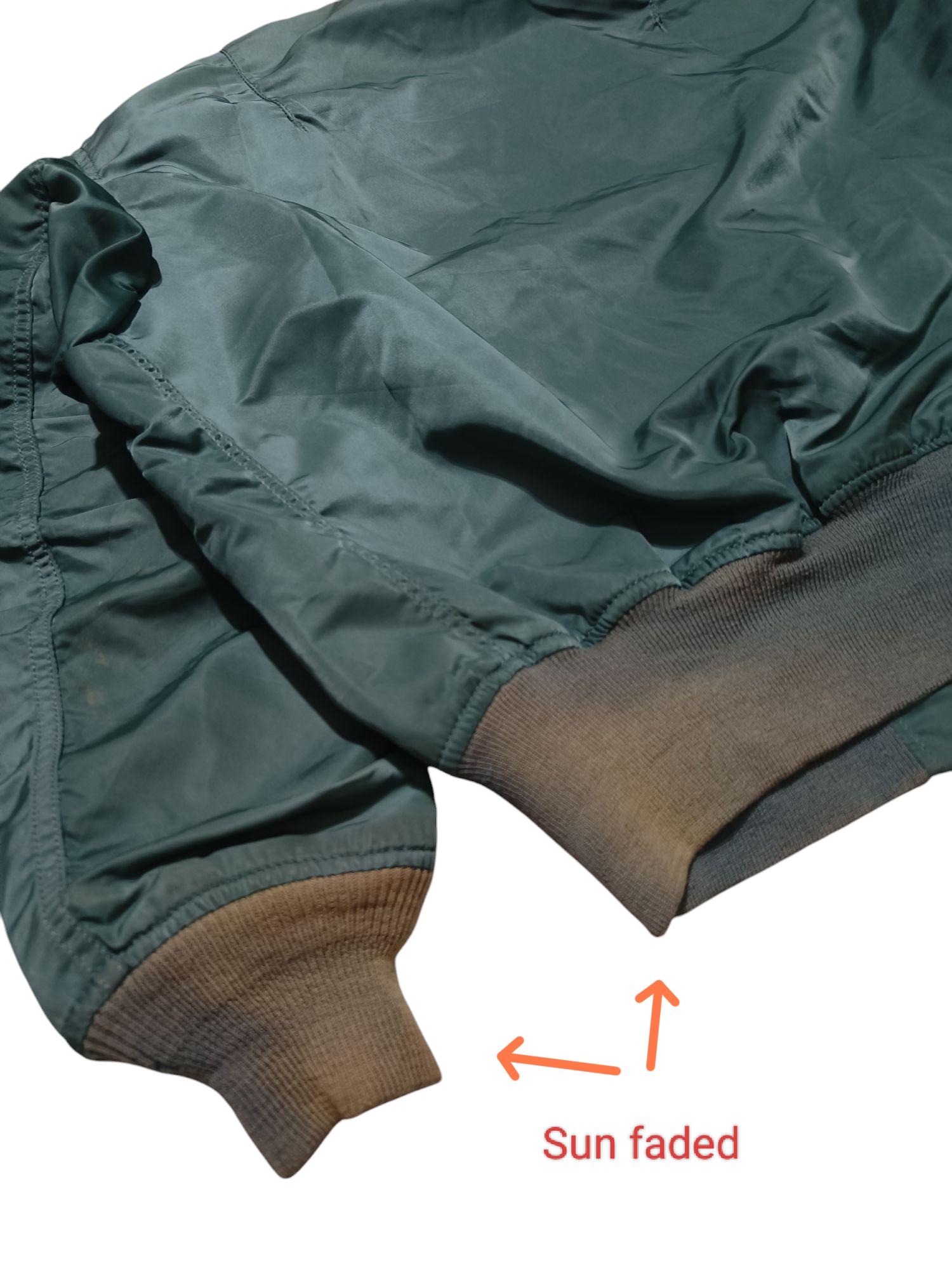 Vintage 90s Alpha Industries L-2B Flight Jacket, Made in USA, Size