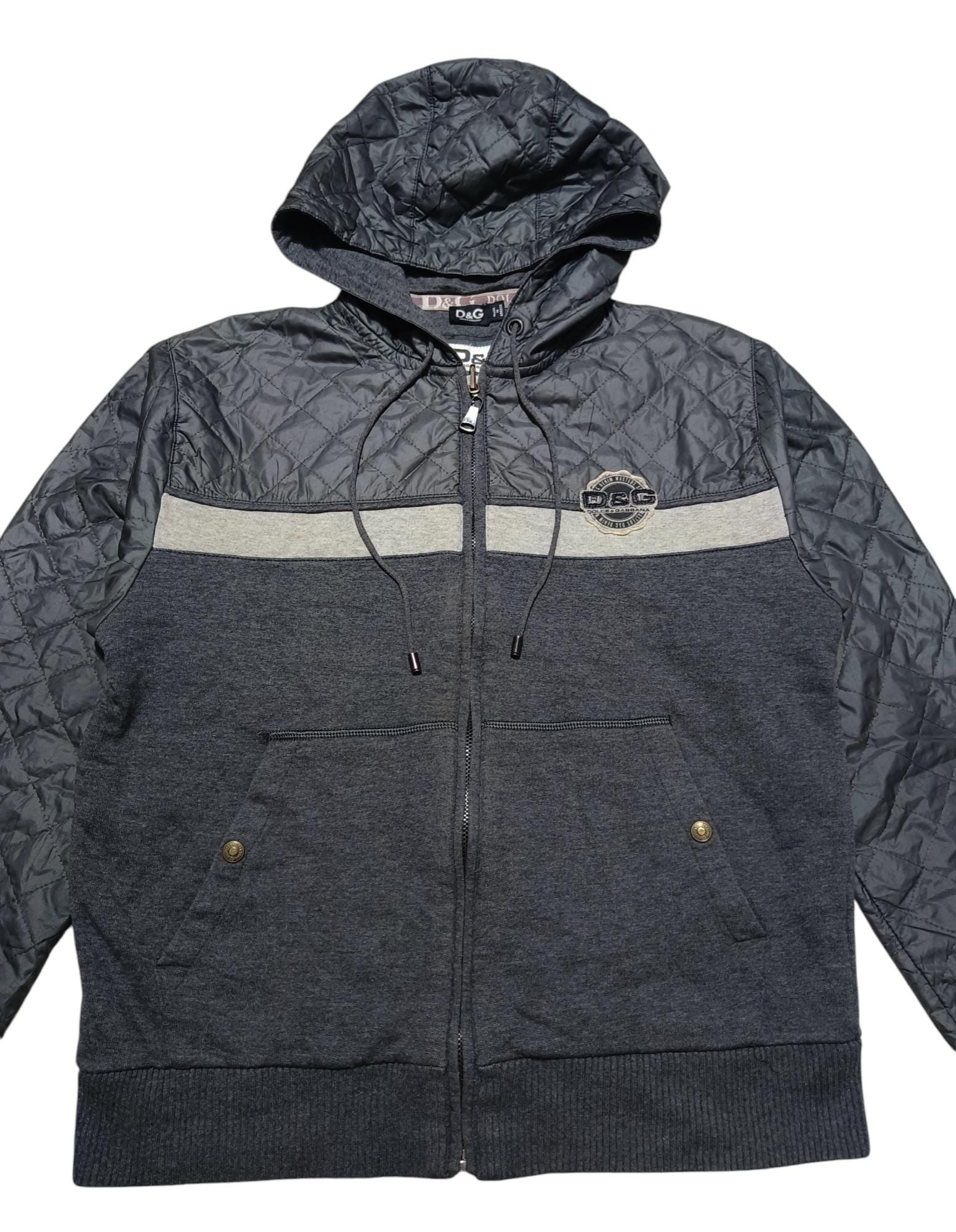 Vintage 1990s Dolce & Gabbana Full Zip Hoodie Jacket (size XL