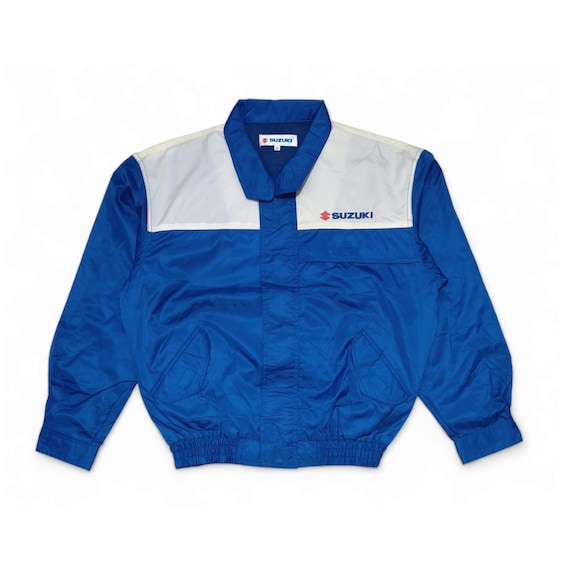 Vintage 90s Suzuki Original Apparel Windbreaker Nylon Jacket JDM