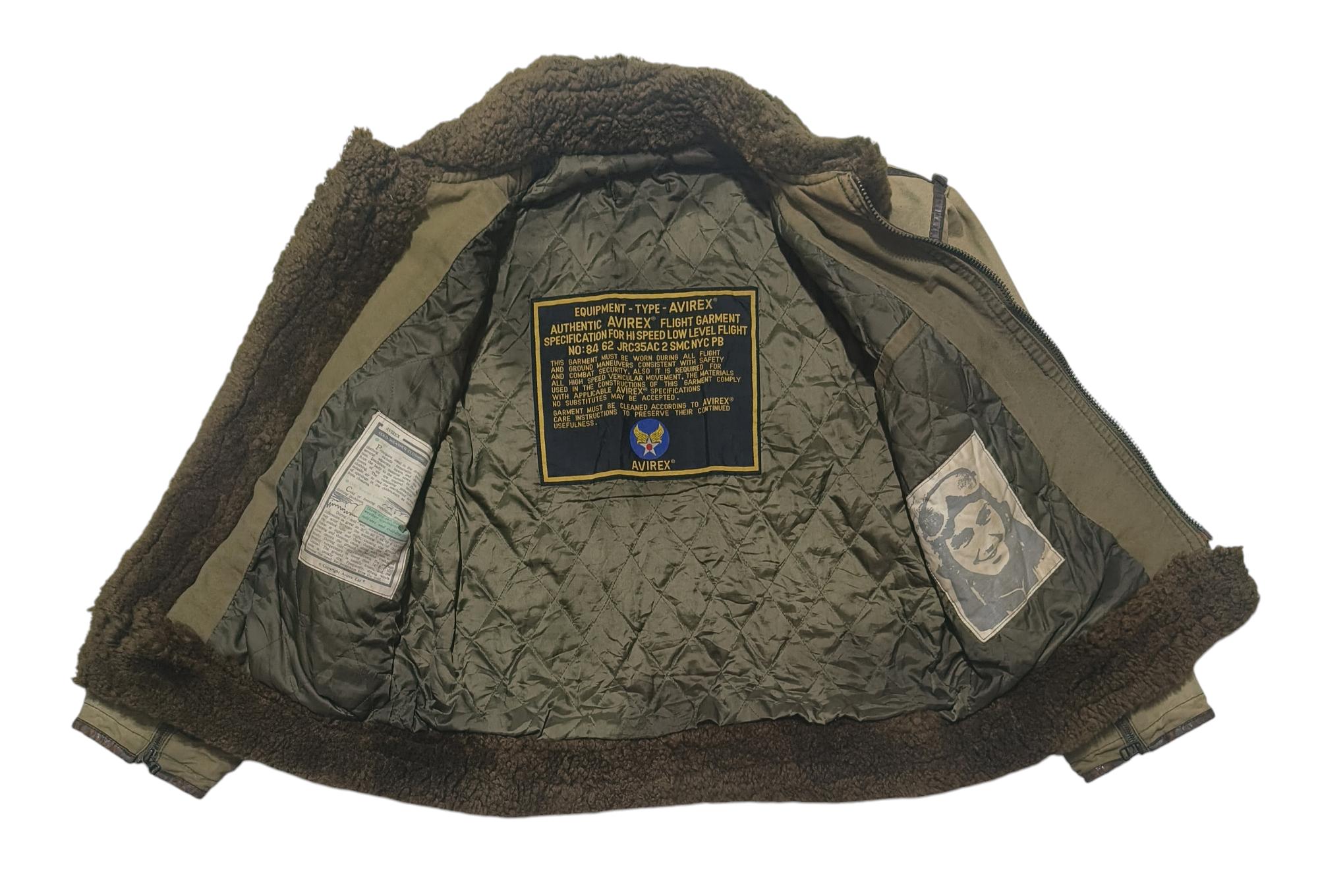 Vintage - 80s AVIREX LTD USAAF Flight Bomber Jacket: Distressed