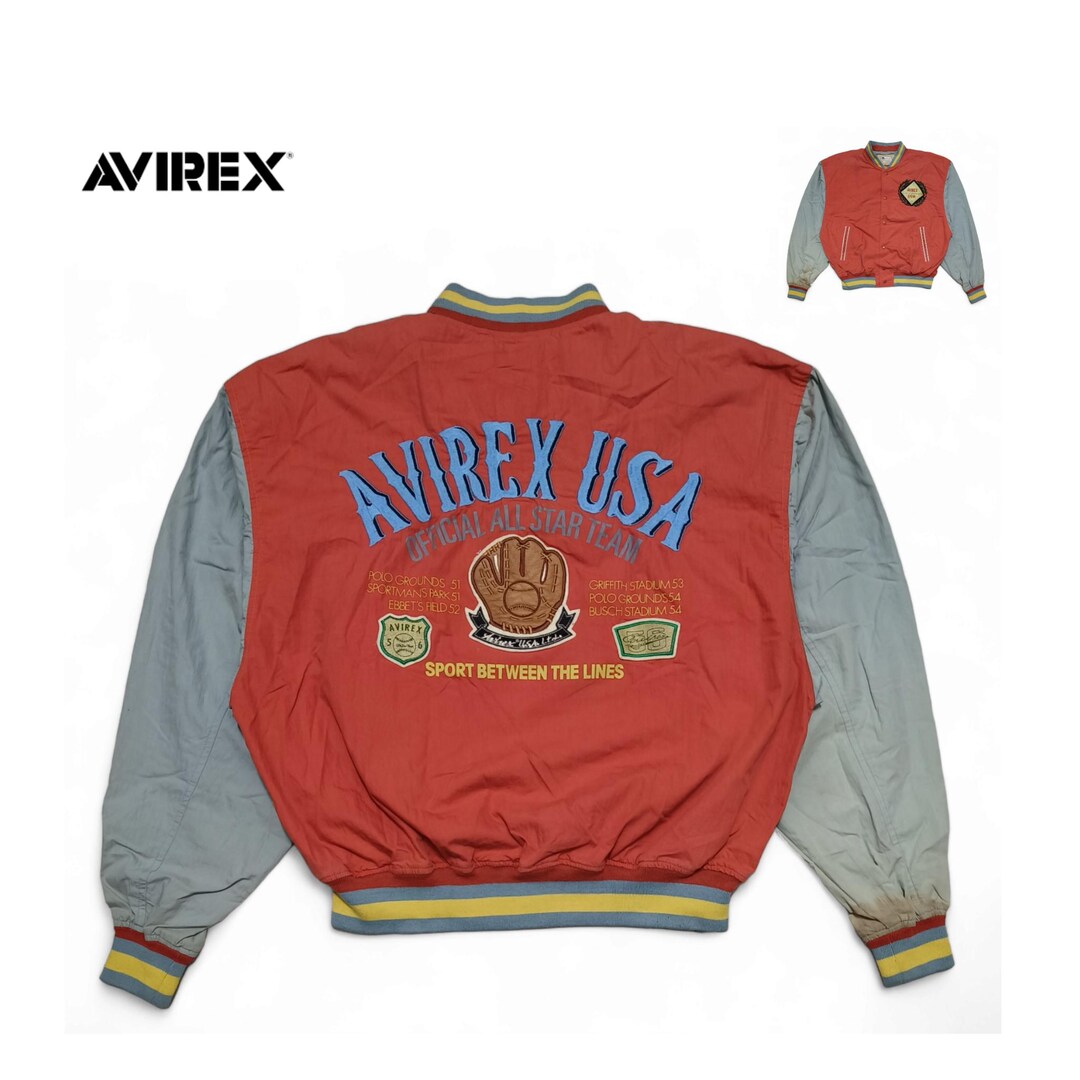 【90s・ヴィンテージ】AVIREX VARSITY レザージャケット　オレンジ 楽天市場】【ポイント10倍】AVIREX アビレックス アヴィレックス