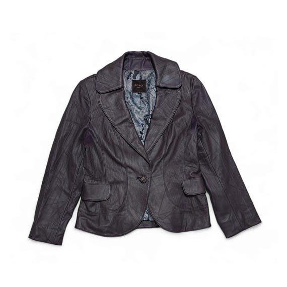 Vintage Y2K Women's ROBO Floral Batik Lining Motif Sheepskin