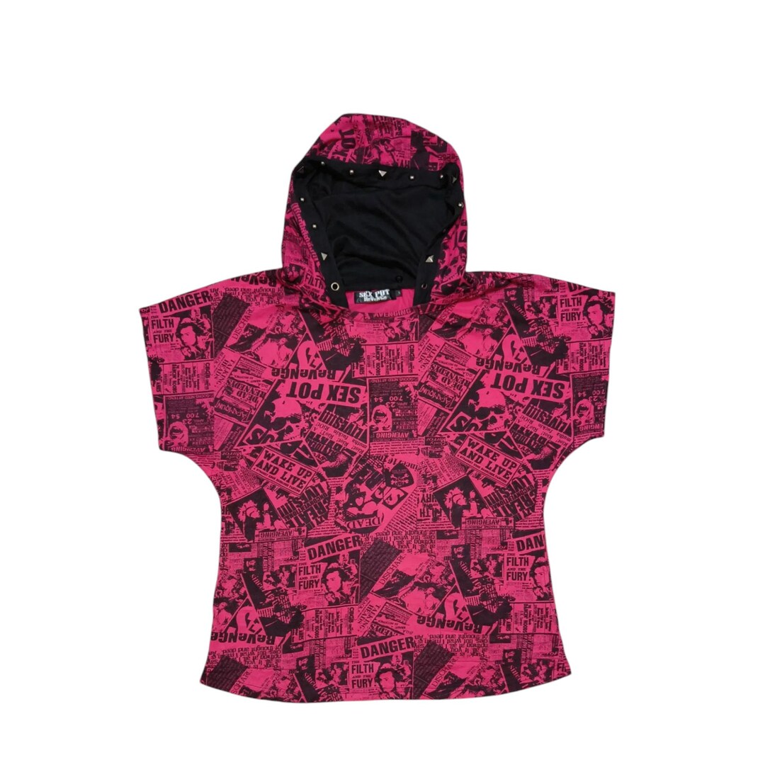 Vintage Y2k SEX POT REVENGE Newspaper Pattern Rock N Roll Vintage Y2k SEX POT REVENGE Newspaper Pattern Rock N Roll