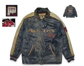 90s LUGZ レザージャケット bboy hiphop 90s Lugz Sport Leather Jacket – The Igala NYC