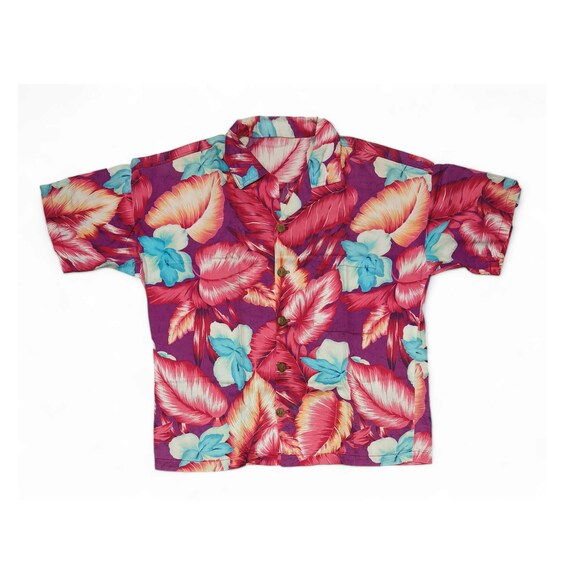 トップス 60s SPECIAL VINTAGE ALOHA SHIRT FLOWER Beautiful Vintage 60s Floral Flower Print Hawaiian Aloha