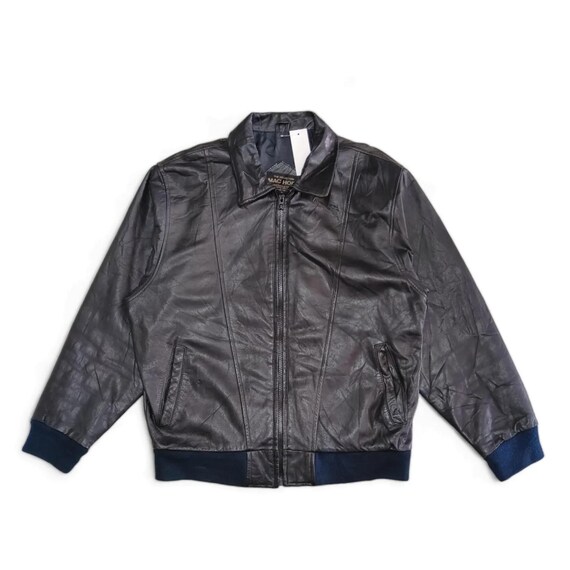 Vintage Mac Hope Japanese Bomber Fashion Black Leather
