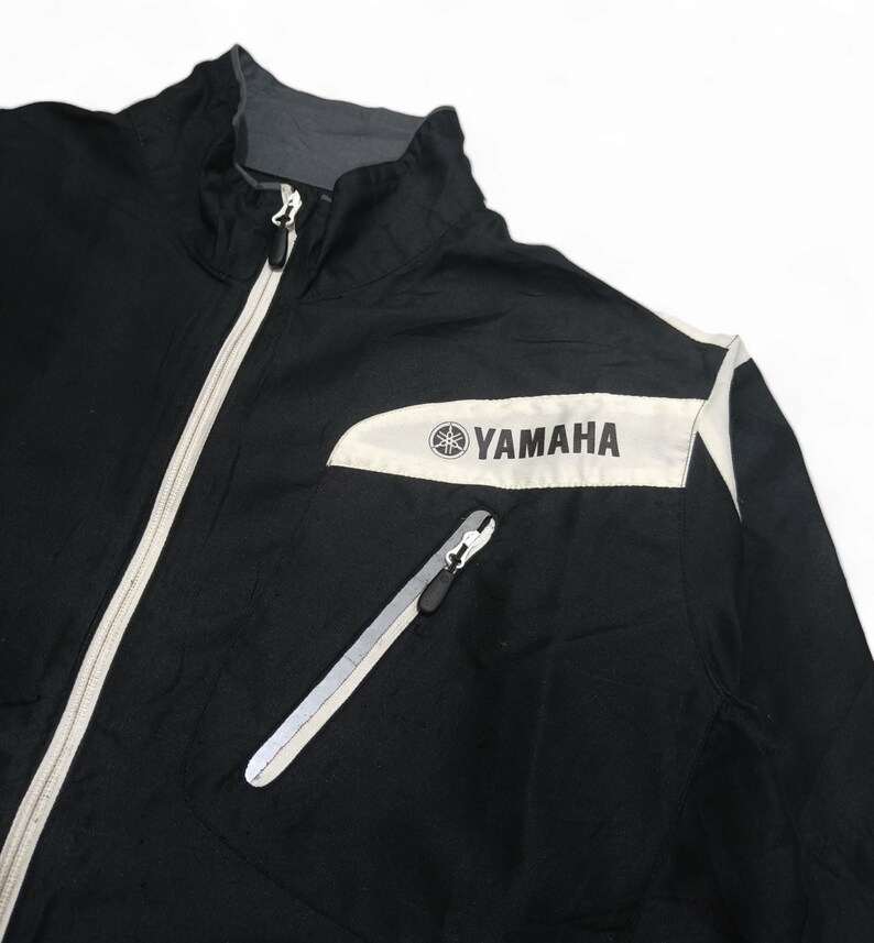 Vintage Yamaha Motorcycle Biker Racing Windbreaker Jacket image 4