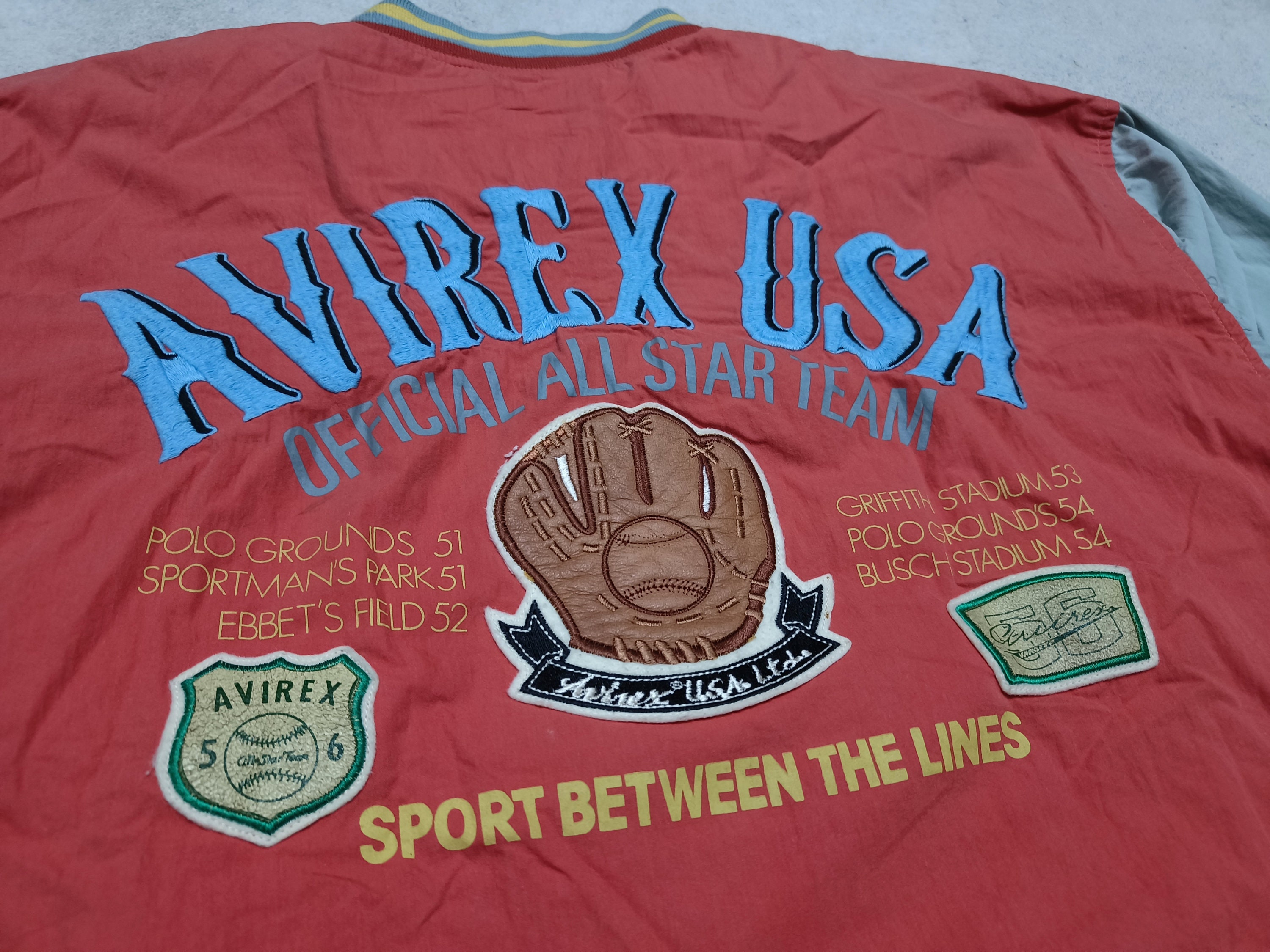 Vintage 90s Avirex USA Baseball Varsity Jacket - Etsy