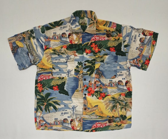 Vintage Reyn Spooner Tourist Honolulu Clipper Aloh