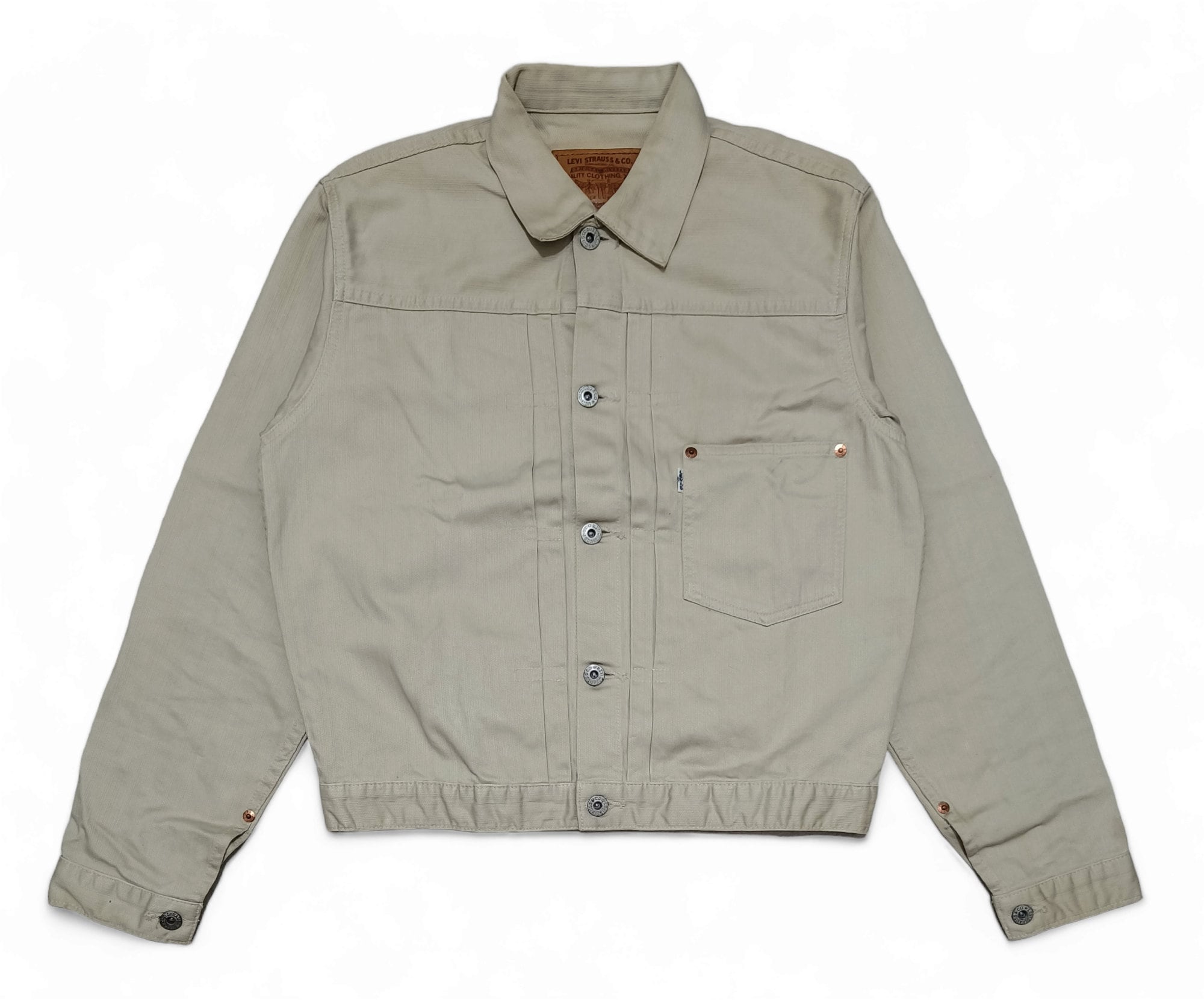 Cream hotsell levis jacket
