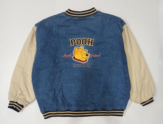 Vintage Winnie the Pooh Varsity Denim Jacket Jean