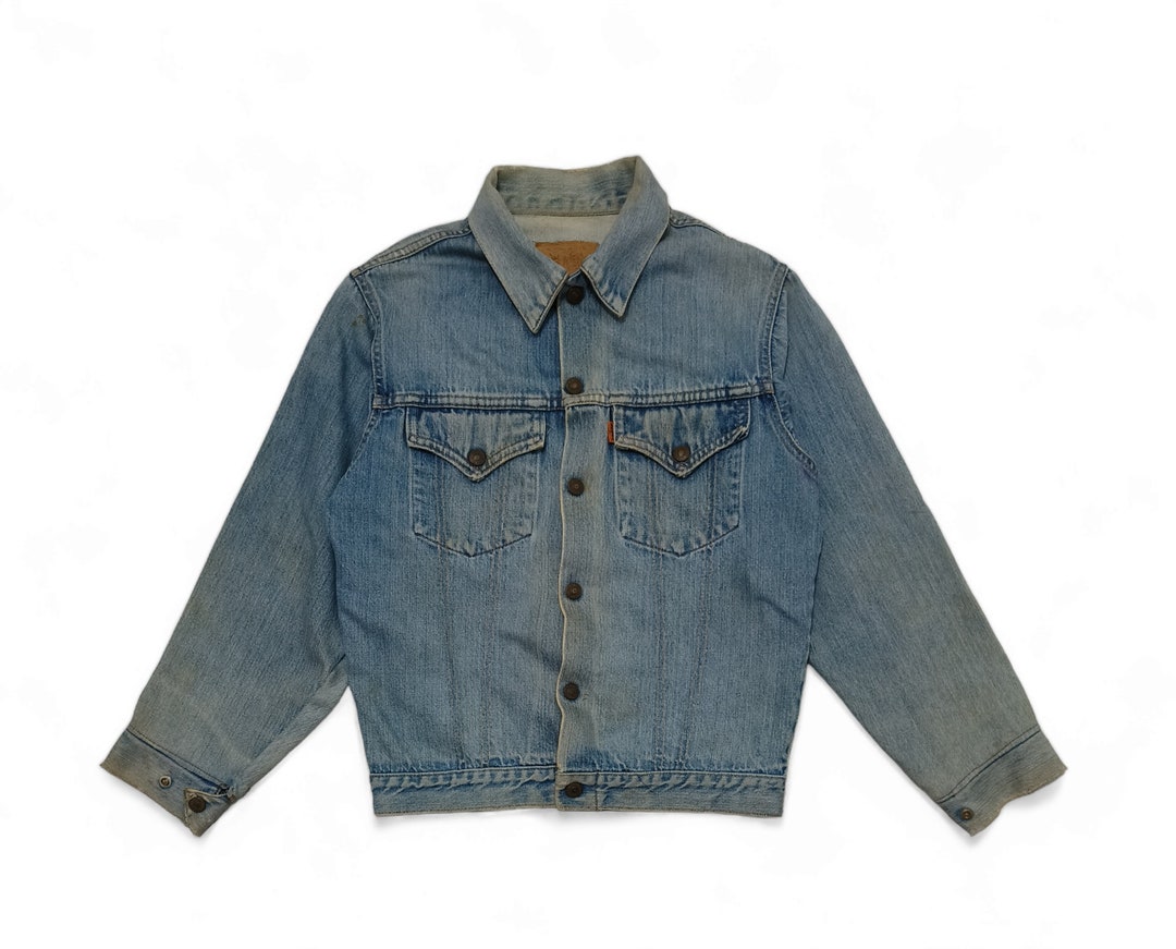 Vintage 70s Levi's 70705 0317 Orange Tab 512 Button Made in USA Very Worn Trucker Levis Denim Jean Jacket Size 26 - Etsy Vintage 70s Levi's 70705 0317 Orange Tab 512 Button Made in USA Very Worn Trucker Levis Denim Jean Jacket Size 26 - Etsy