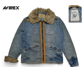 ジャケット・アウター Avirex CWU denim docking flight jacket Avirex CWU denim docking flight jacket