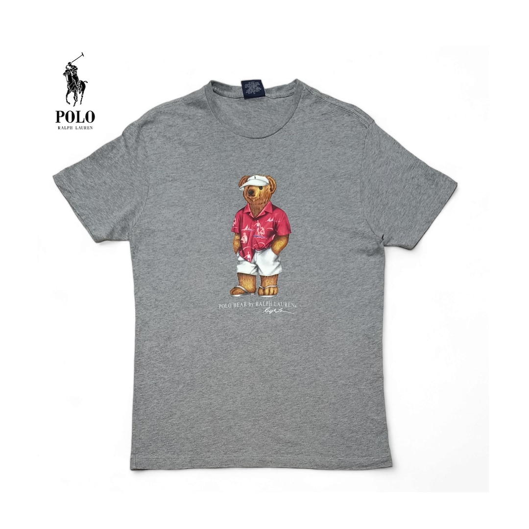 vintage 90s PoloRalphLauren PoloBearポロベア Vintage 90s Polo Bear by Ralph Lauren T-shirt / Size S - Etsy