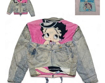 ヴィンテージTooCute×Levi's 80´s赤耳リメイクBETTYBOOP vintage 1990's TOO CUTE re-build denim jacket “betty boop