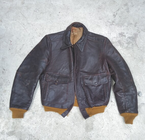 Vintage 50s Hercules by Sears Steerhide Leather Ja
